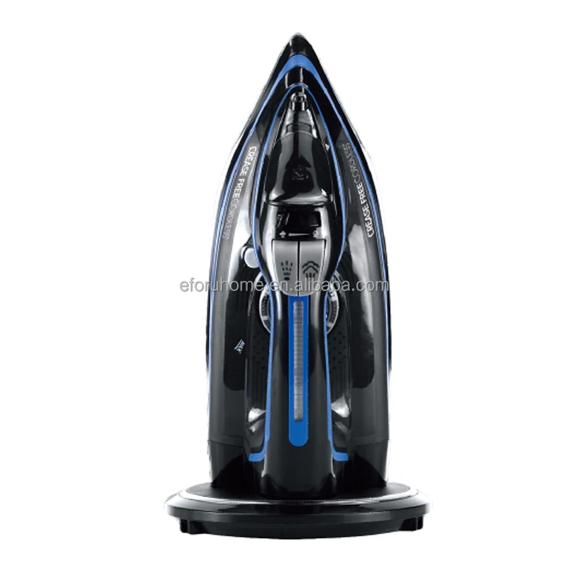 EFORU Portable Dry Spray Steam Powerful Double Soleplate Wireless Steam Iron with LED Light
