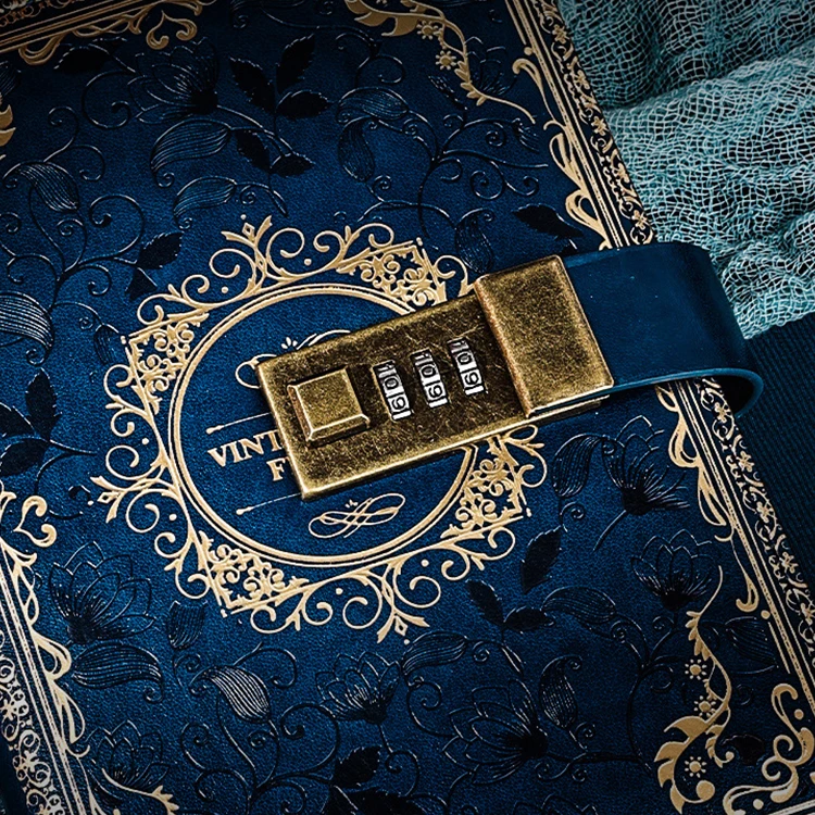 Wholesale Customised Kraft Paper Vintage Notebook Planner Journa Manifesting Bible Gratitude Prayer Vampire With Lock Diary