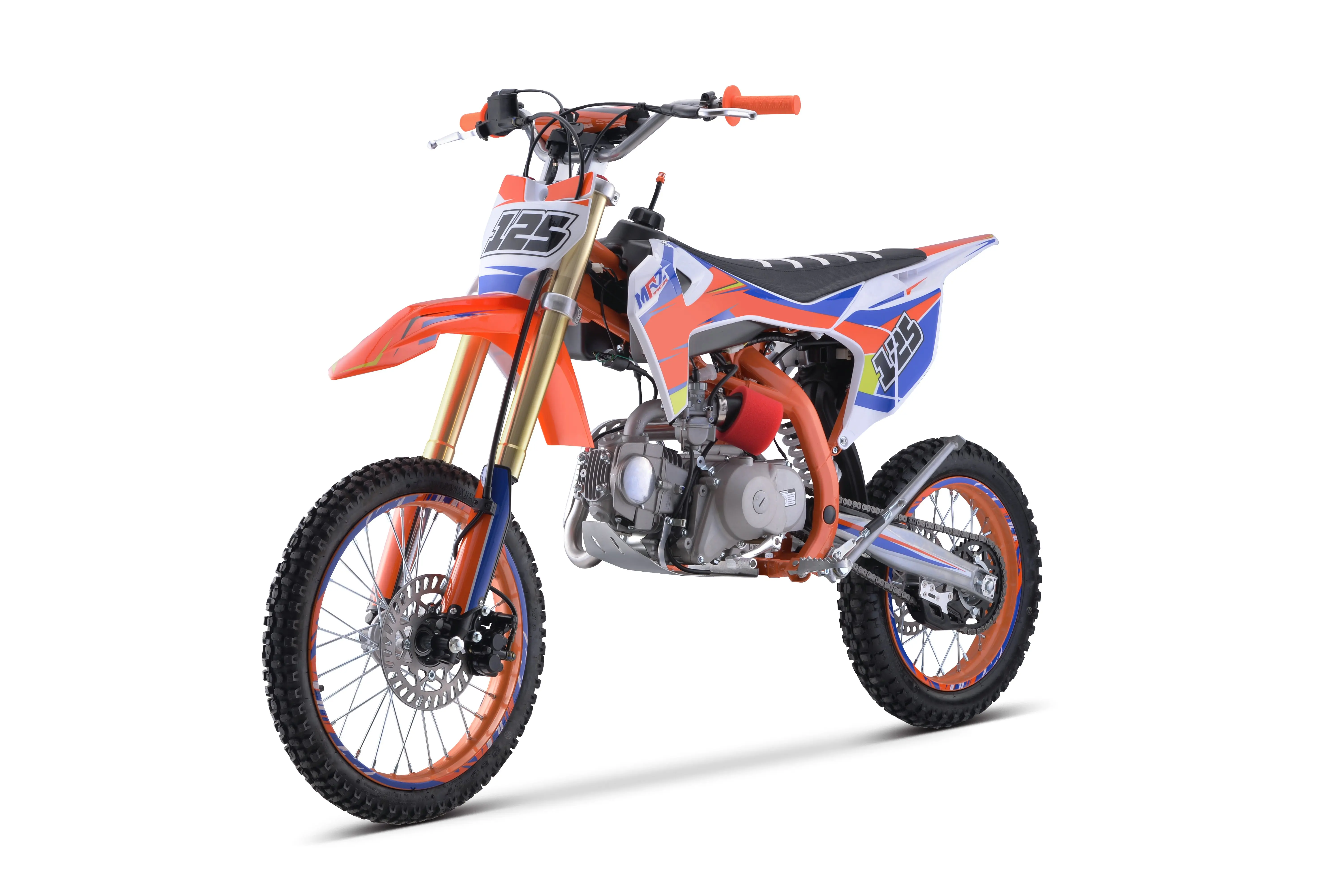 Байк бензин мотоцикл 125 cc электрическим запуском для внедорожных мотоциклов 4-тактный с большими колесами Dirt Pit