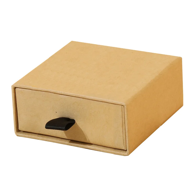 Custom Logo Cardboard Necklace Drawer Box Package Slide Drawer Paper Box with Foam Eva for Jewelry Packaging