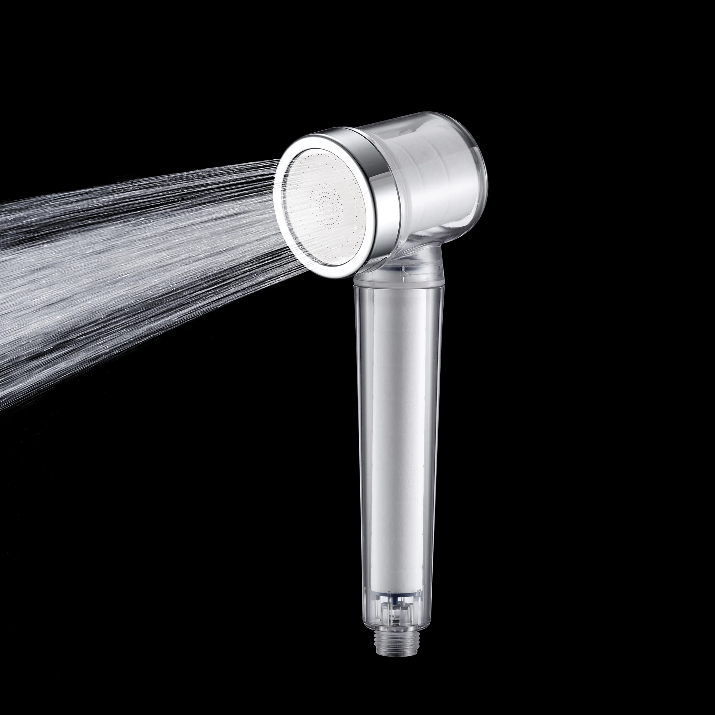 GEE-N Factory Price Plastic Korea Double Filter Rods Transparent High Pressure Water Saving Hand Shower