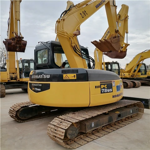 Komatsu PC78US Япония первоначально importerdmin Komastu pc78us 7-тонный подержанный гусеничный экскаватор продажа по низкой цене