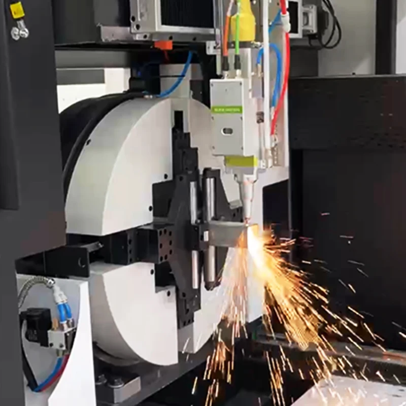 Tuosheng manufacturer supply 3-6kw cnc router and laser sheet metal pipe tube laser cutting machinery