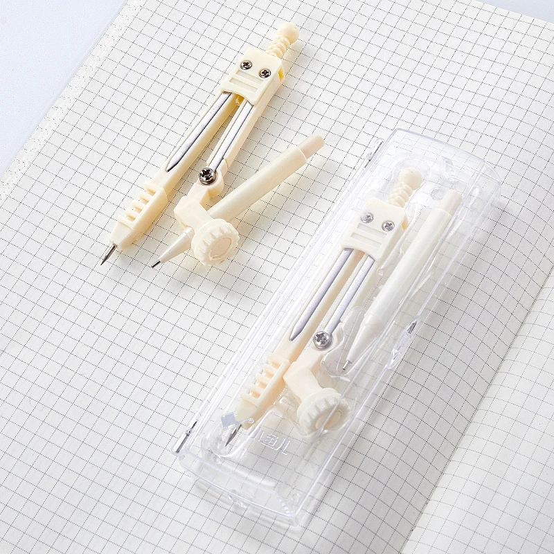 Оптовая продажа с фабрики компасов для школы, комплект из 2 компасов для математических инструментов для школы