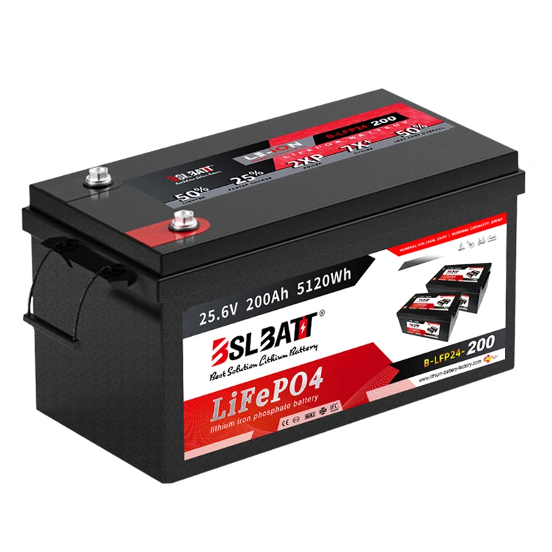 BSLBATT storage solar system lithium ion cell battery  24v 100ah 200ah lifepo4 lithium ion battery
