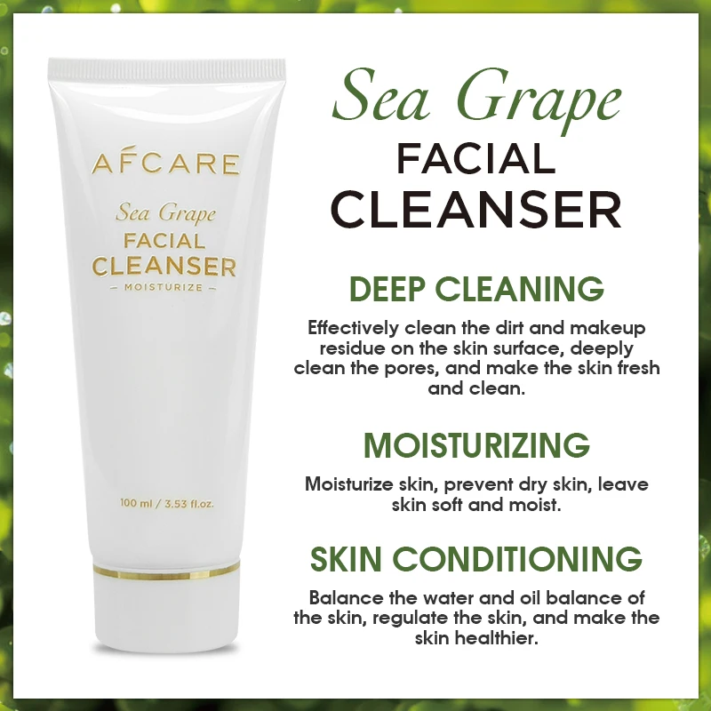 Cosmetics Products----South Korea Facial Cleanser Paraben-free Moisturizing and Sea Grape & Portulaca Hydrating Face Wash