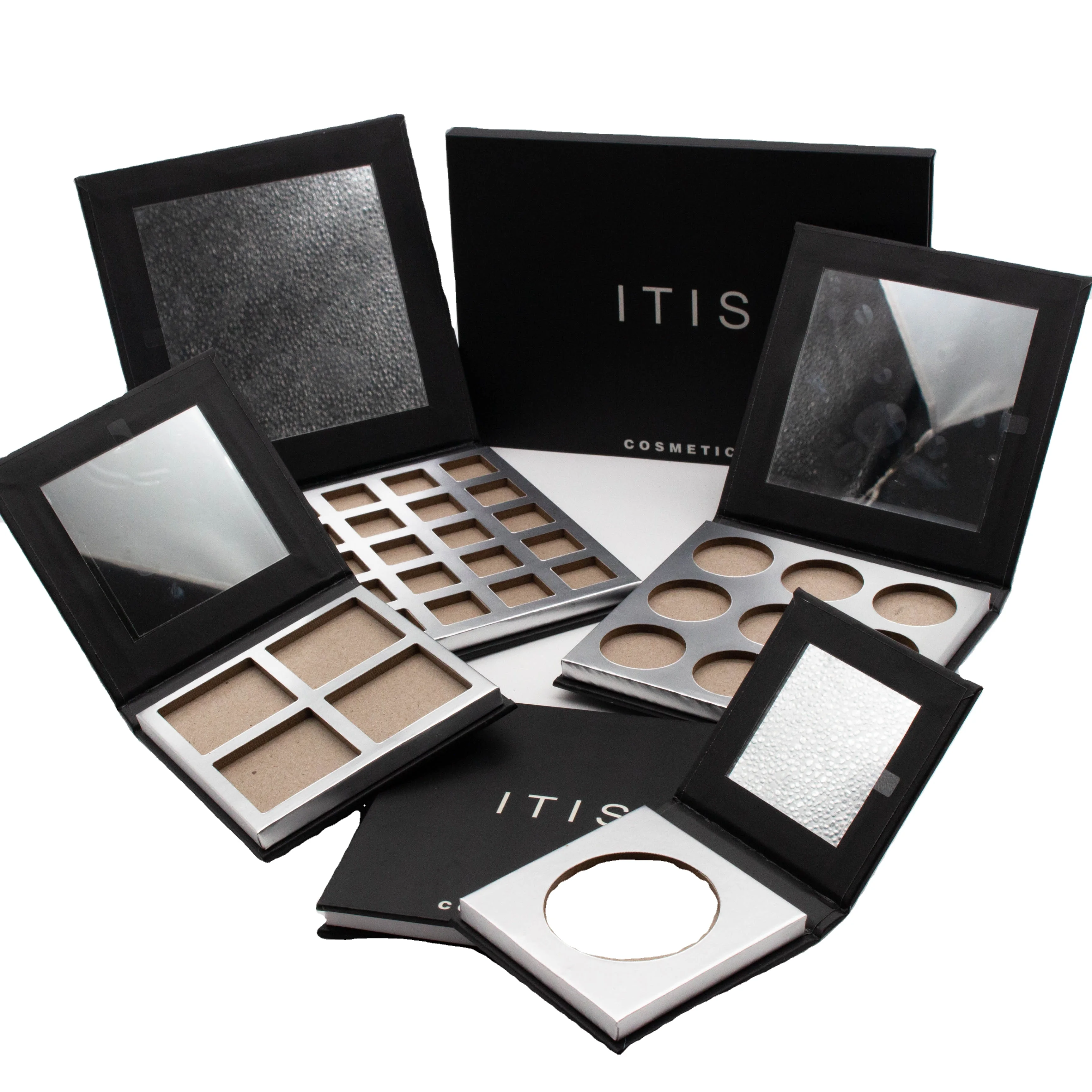 Custom Logo Diy Empty Eye Shadow Packaging Box Cosmetics Makeup Private Label Eyeshadow Palette