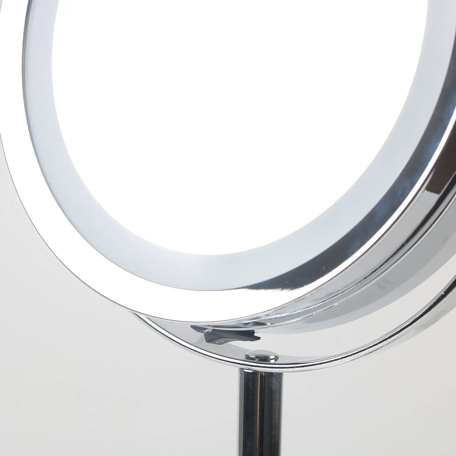 2022 Amazon Hot Saleling 360 Degree Rotation LED Makeup Mirror Double Sided Round 3X Magnification LED Lighted Mirror