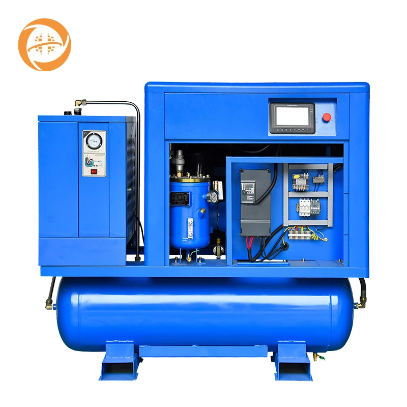 7.5kw 11kw Diesel Electric Permanent Magnet Screw Air Compressor Energy Saving High Efficiency