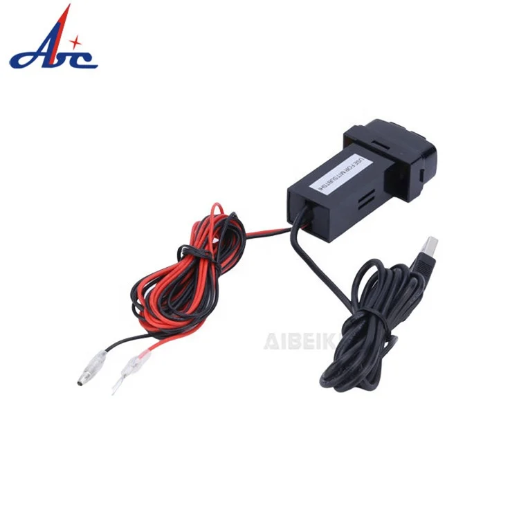 36.5*19.6*68MM 2.1A Dual USB Power Socket For MITSUBISHI iPhone X/8/7/6/5 iPad Samsung LG Huawei