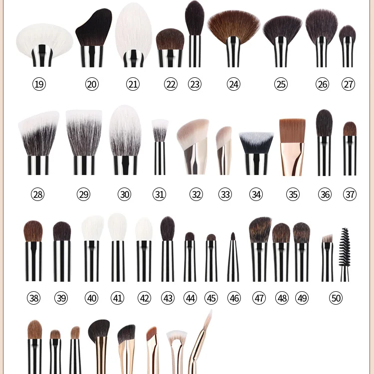 MSQ 11pcs professional makeup brush goat hair makeup brush best selling brush makeup kit