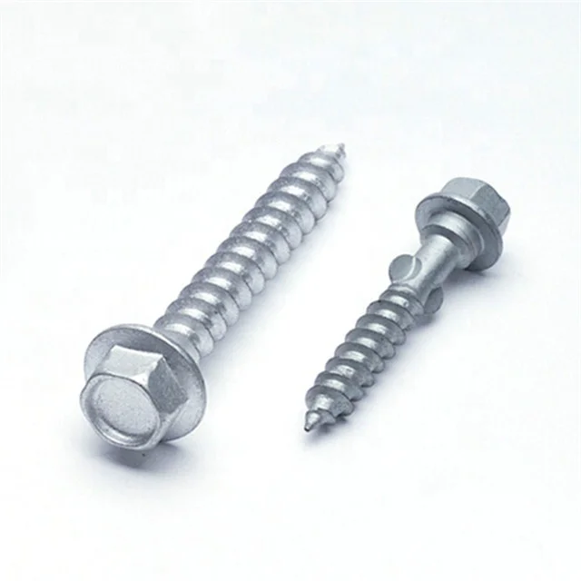 license plate screw corrosion resistance stainless steel cross recessed slotted hex flange head self tapping screw