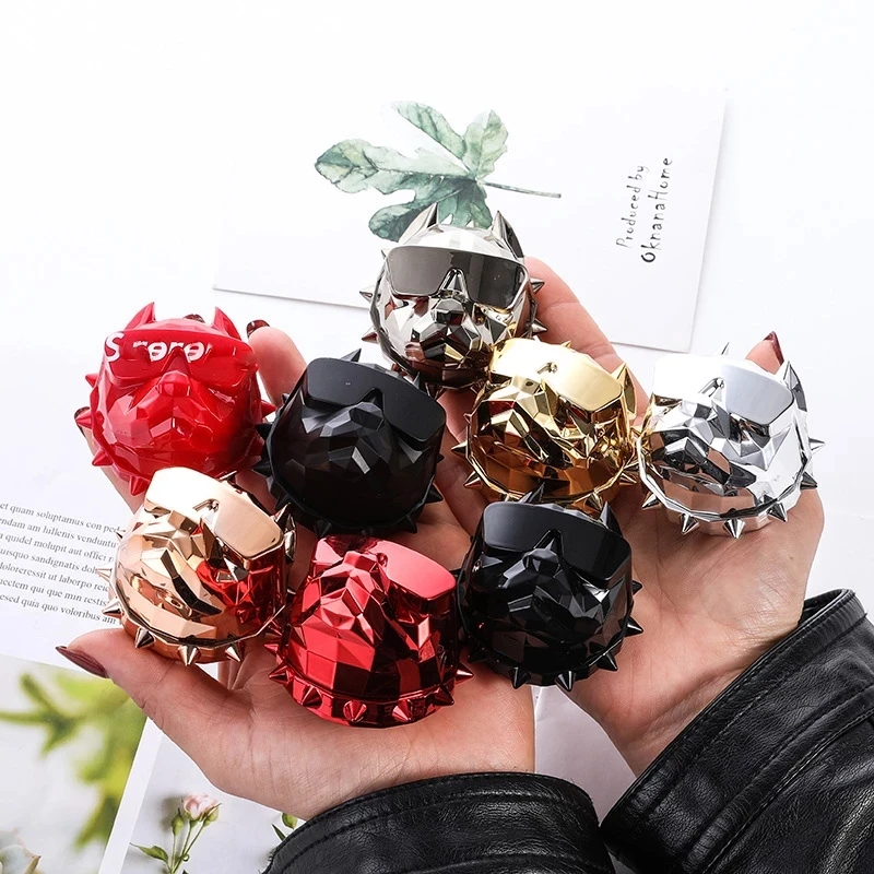 Car Air Freshener Bulldog Decorative Perfume Cclip Auto Diffuse Adjusting Smell Perfume Fresh Aromatherapy car perfume holder