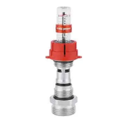 Manifold valve flow meter for floor heating