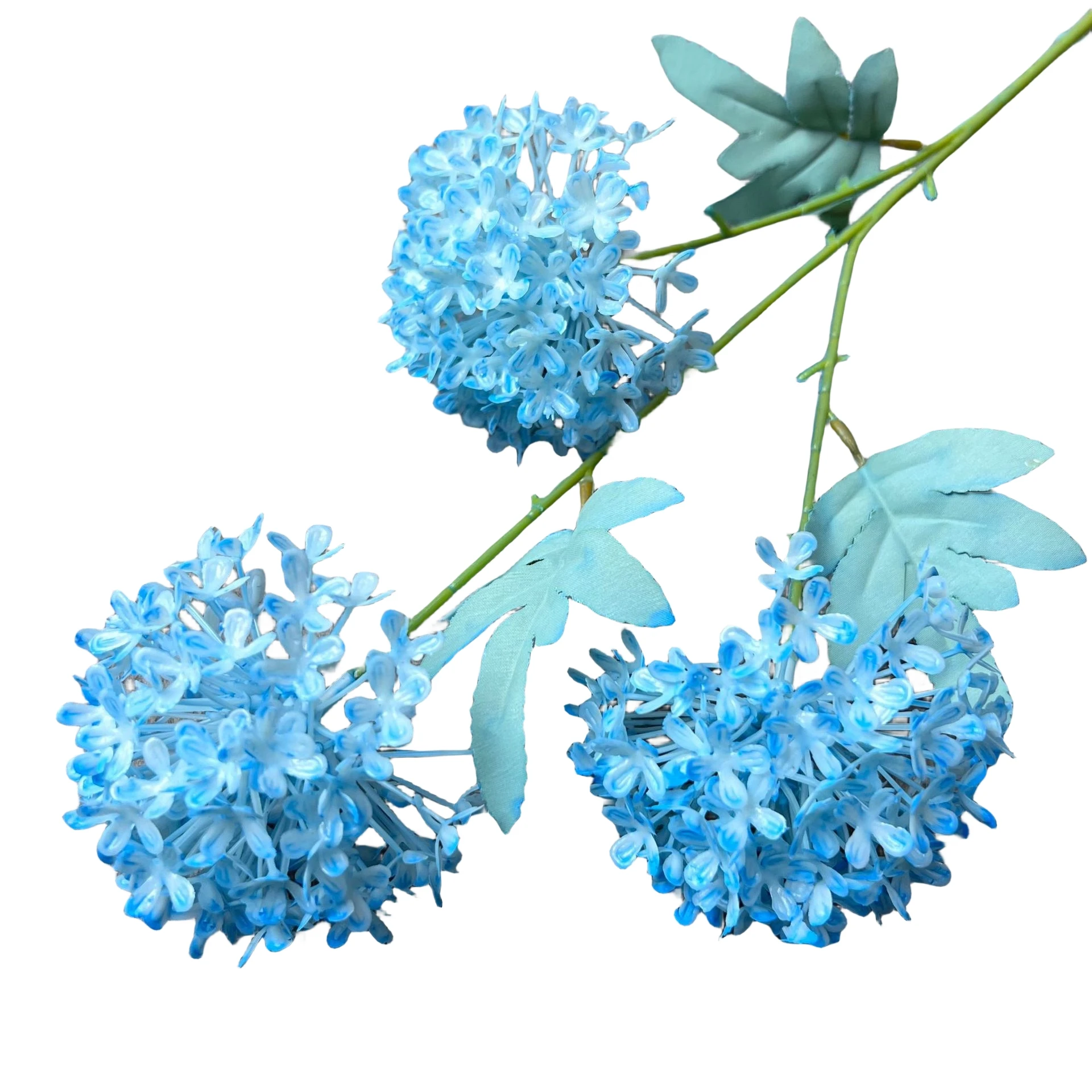 Wholesale High Quality DIY Pu Artificial Flower Daisies Real Touch Gerbera Wedding 3 Heards Artificial Hydrangea Flowers