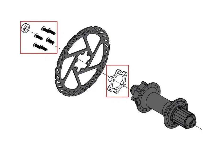 2024 Hub Adapter Change 100x15 to 110x15 142x12 to 148x12 110 148 Hub Spacer Washer 6 Bolt standard Thru Axle 15mm