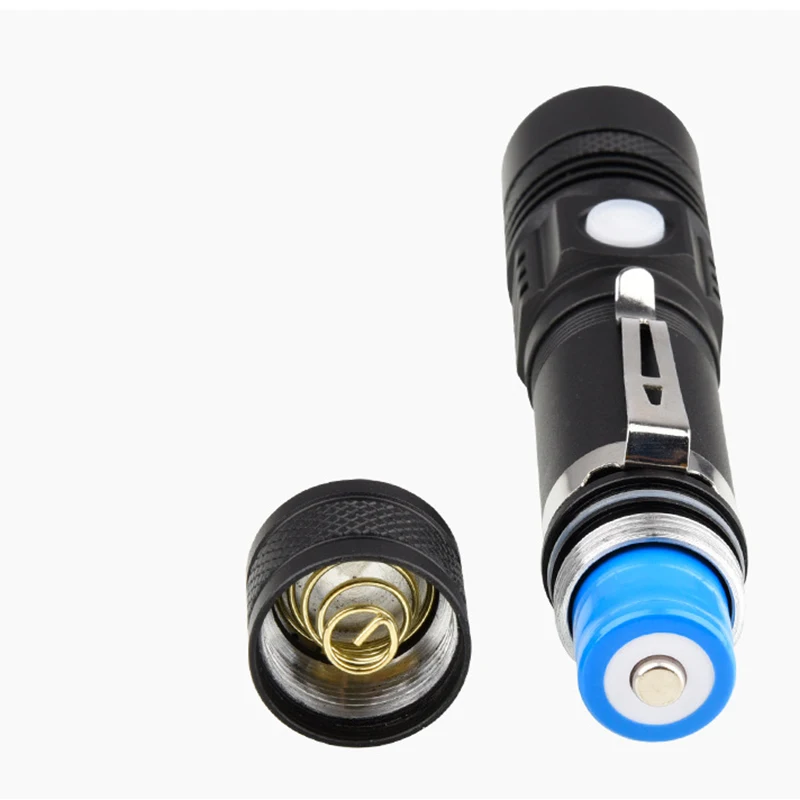 USB or battery 4000ML Long Range Flashlight High Tactical   Led Flashlights Led Super Torch Flashlight Led Light