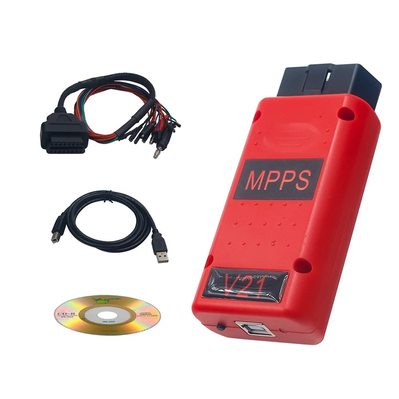 Unlocked MPPS V21 ECU Tuning Flasher Remap Cable ECU Chip Tuning Interface For EDC15 EDC16 EDC17