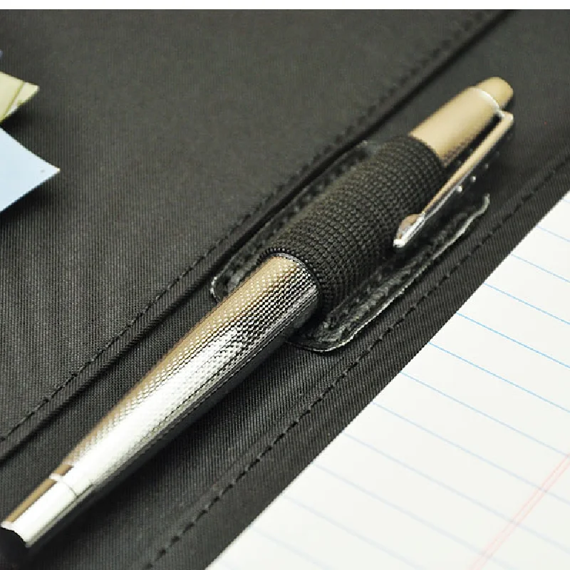 Classic Wholesale Genuine Leather Executive Folder Portfolio PU Leather A4 Document Holder Business Document Padfolio Folder
