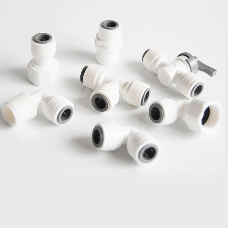 Quick Connector Push In To Connect Tube FIttings for RO Water Purifier System Spare Parts