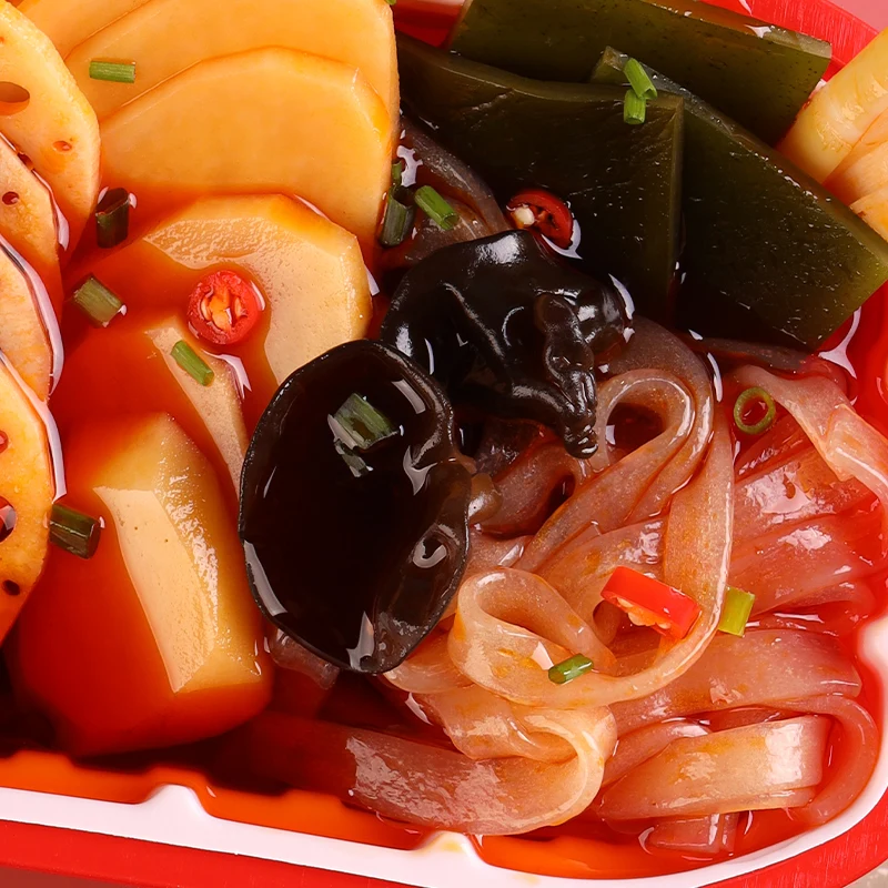 OEM Wholesale 260g Self heating hot pot spicy vegetable instant food tasty Vegetarian self heating ready to eat hot pot