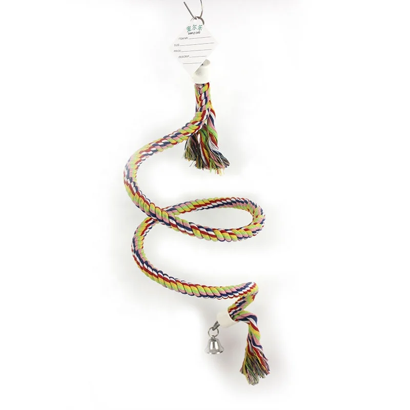 Parrot Cotton Rope Climbing Rope Bite Toy Cotton Rope Toy Rotary Ladder Bird Toy Bird Supplies