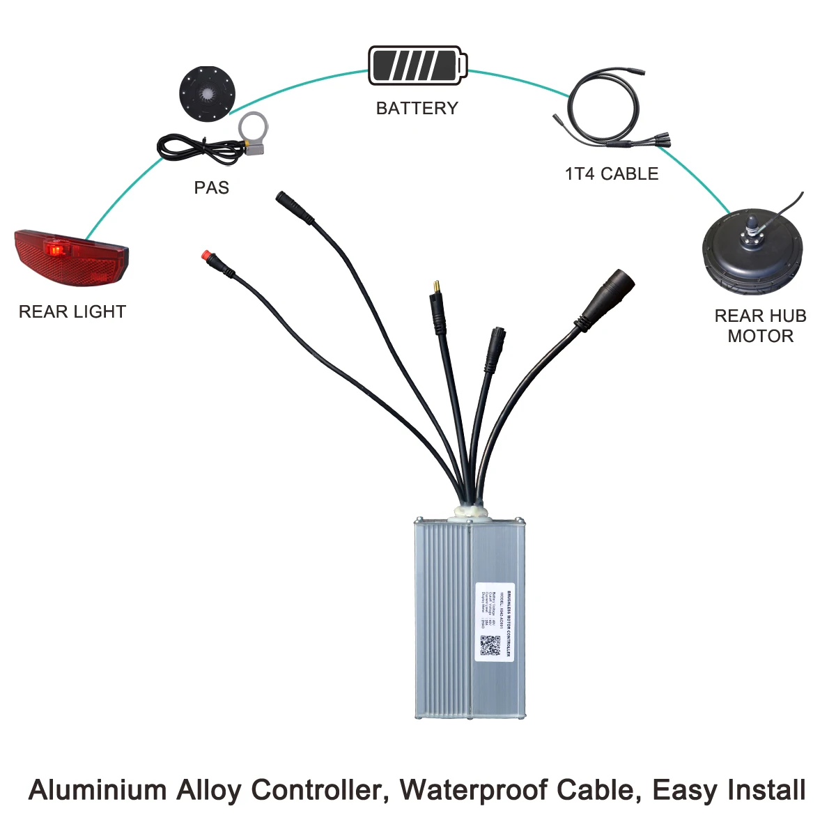 1500w 2000w 3000w e bike e-bike ebike hub motor conversion kit full kit with battery controller