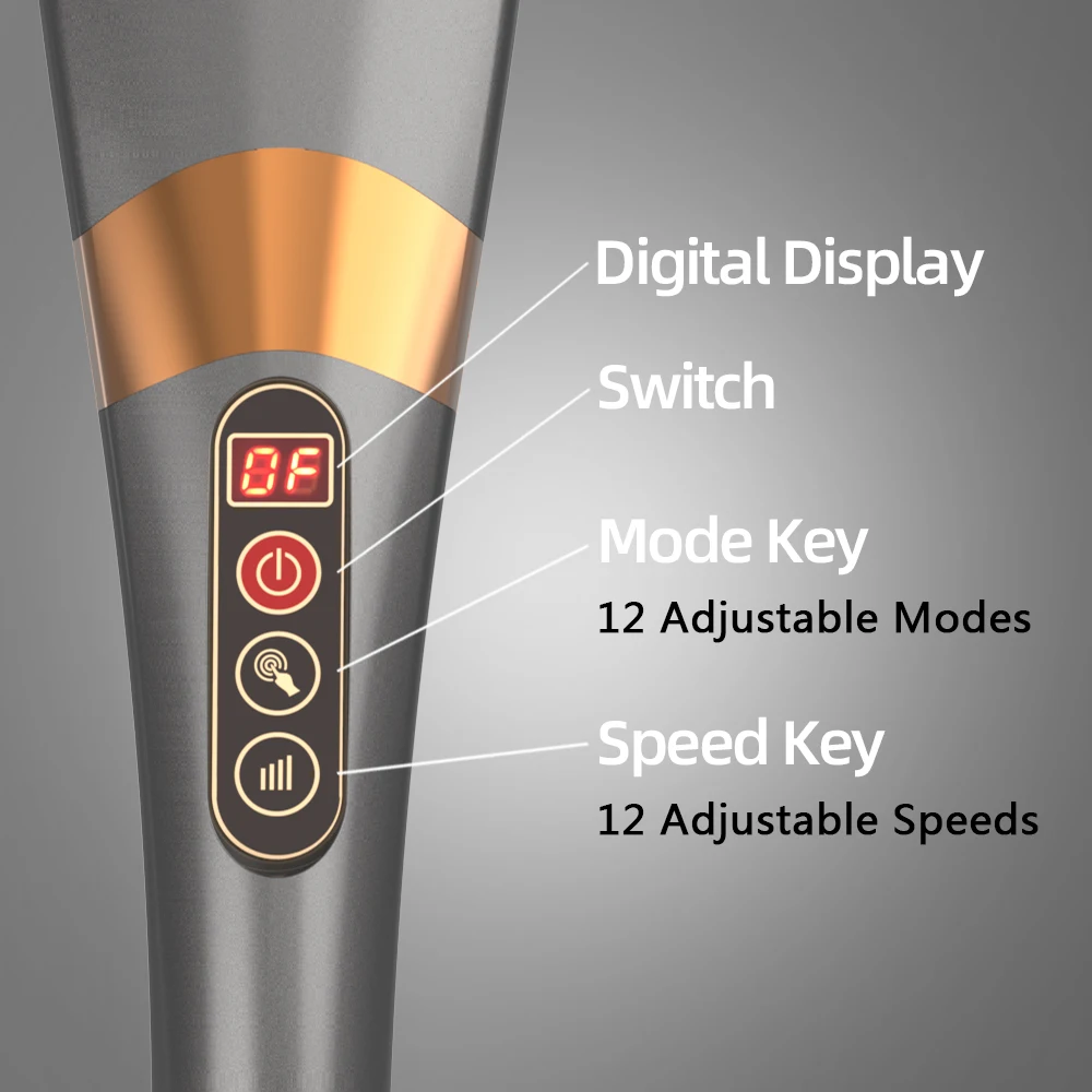 
Ekang PL-617 NEW rechargeable Cordless Portable Handheld Body Vibration Massager Hammer 