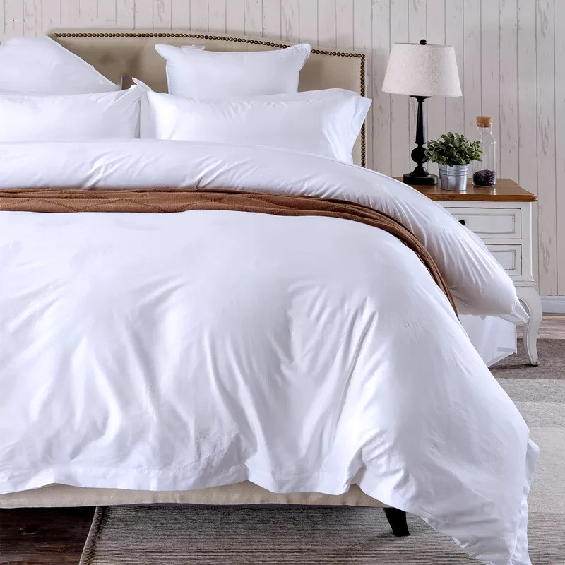 200TC 300TC 400TC Cotton hotel bed sheet bedding set hotel bed linen