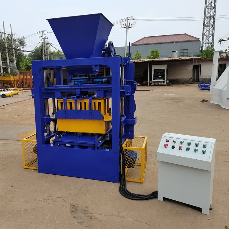 Vibration method automatic qtj4-26 brick manufacturing equipment