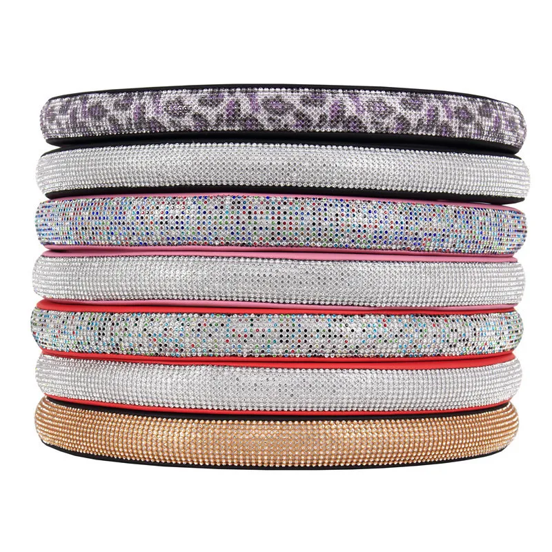 Женское украшение интерьера автомобиля, чехол на руль с водяной дрелью