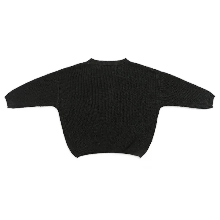 
Warm Crewneck Blouse Pullover Children Long Sleeve Top Kids Knit Sweater 