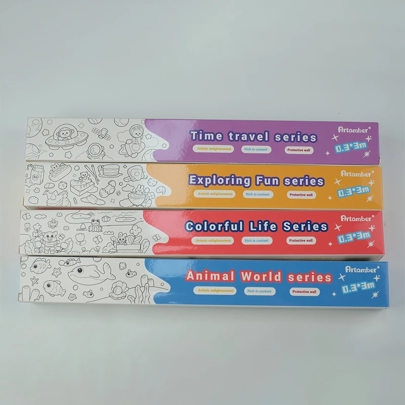 kids painting paper, 300 cm Children Giant Coloring Drawing Poster Paper board sketch roll book