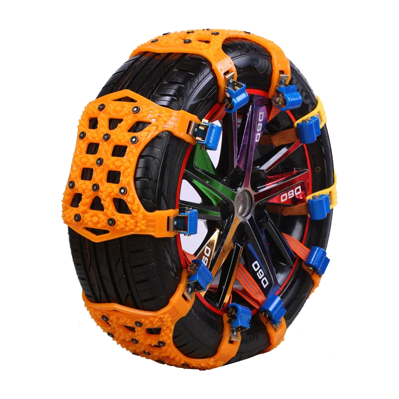 
High-quality wear-resistant and low-temperature resistant plastic snow chains for car 