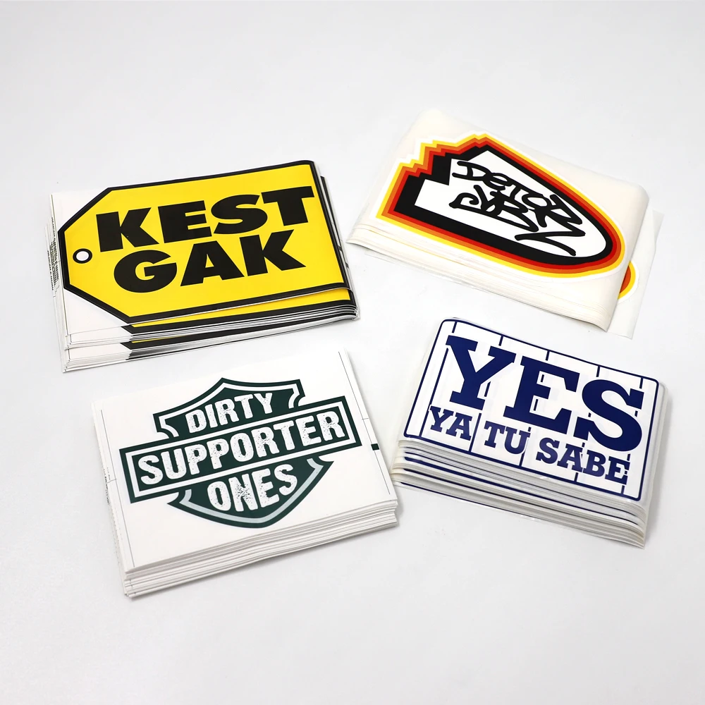 Custom Uv Protection Egg Shell Sticker Logo Printing Vinyl Cartoon Graffiti Stickers Label Destructible Eggshell Sticker Sheets