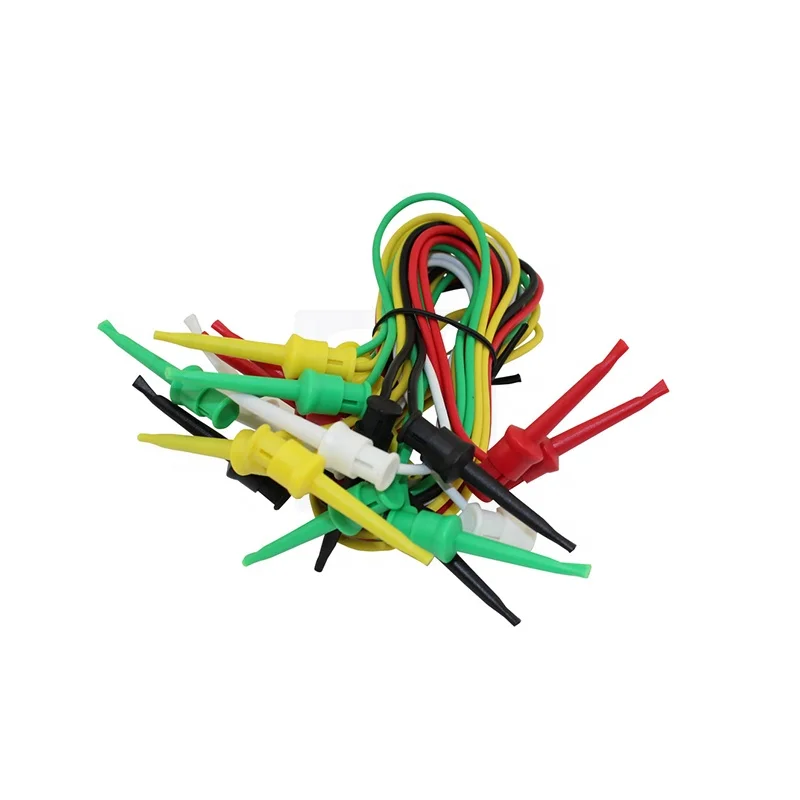 1.5 Meter Heavy Duty Mini Grabber Double-ended Test Hook Cable Test Lead Set