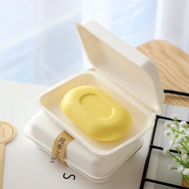 
Biodegradable eco friendly recycled paper pulp soap box 
