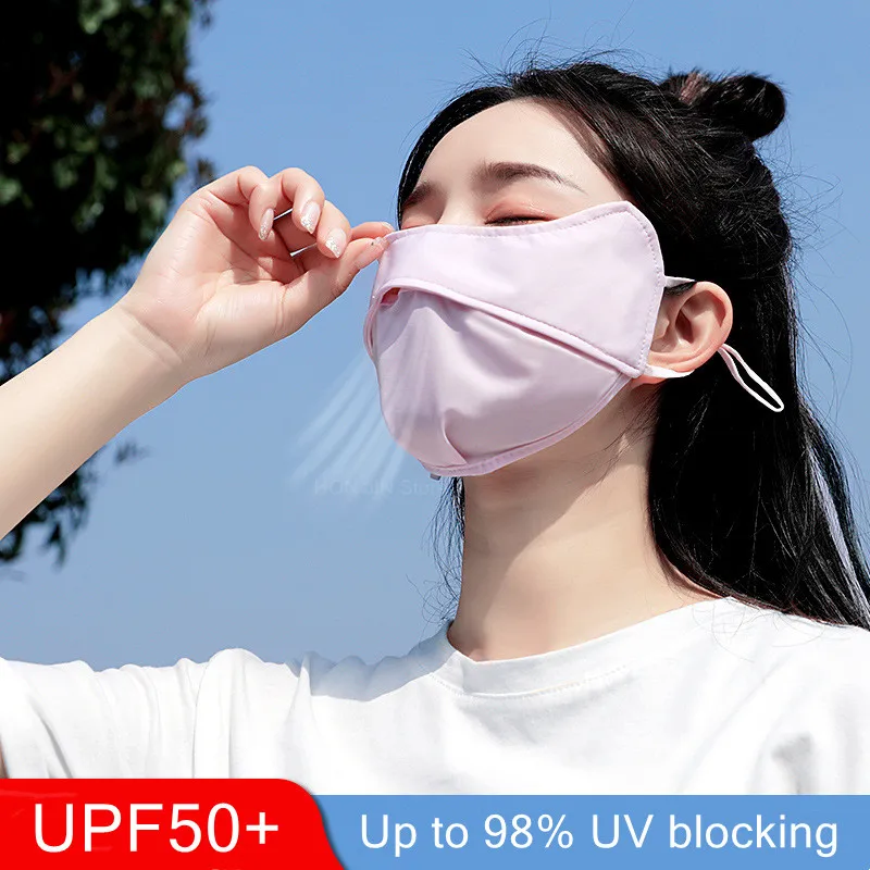 Sunscreen Ice Silk Facemasks Outdoor Sports Motorcycle Cycling Summer Face Mask