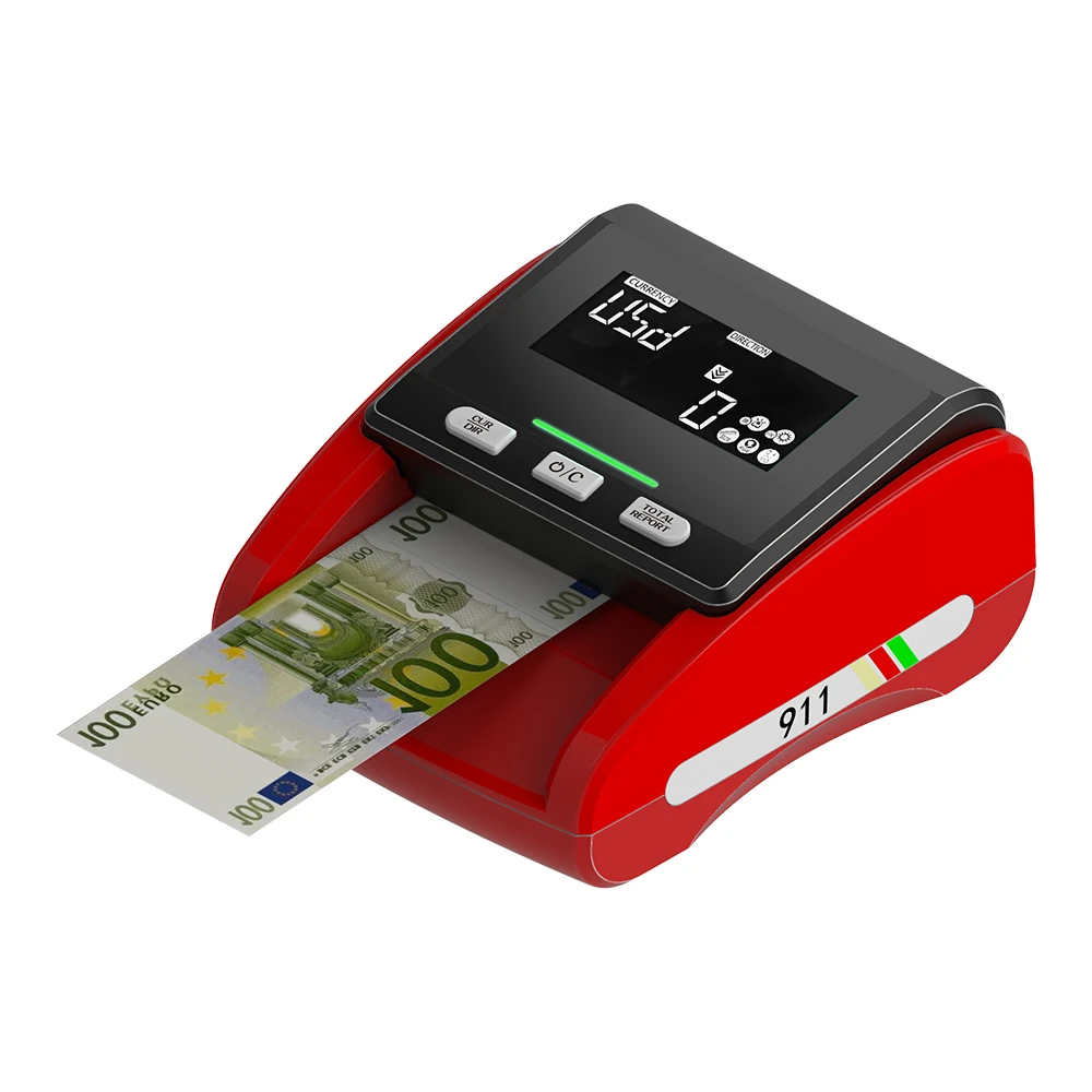 SH 911D High Quality 3.5 Inch TFT Display Screen Portable Banknote Bill Detector Money Cash Detector Machine
