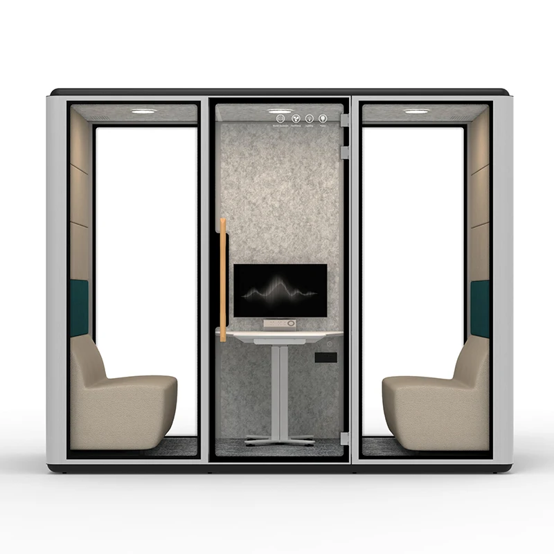 customized colorful soundproof portable office pod soundproof office phone booth Private Space audiometric booth for office