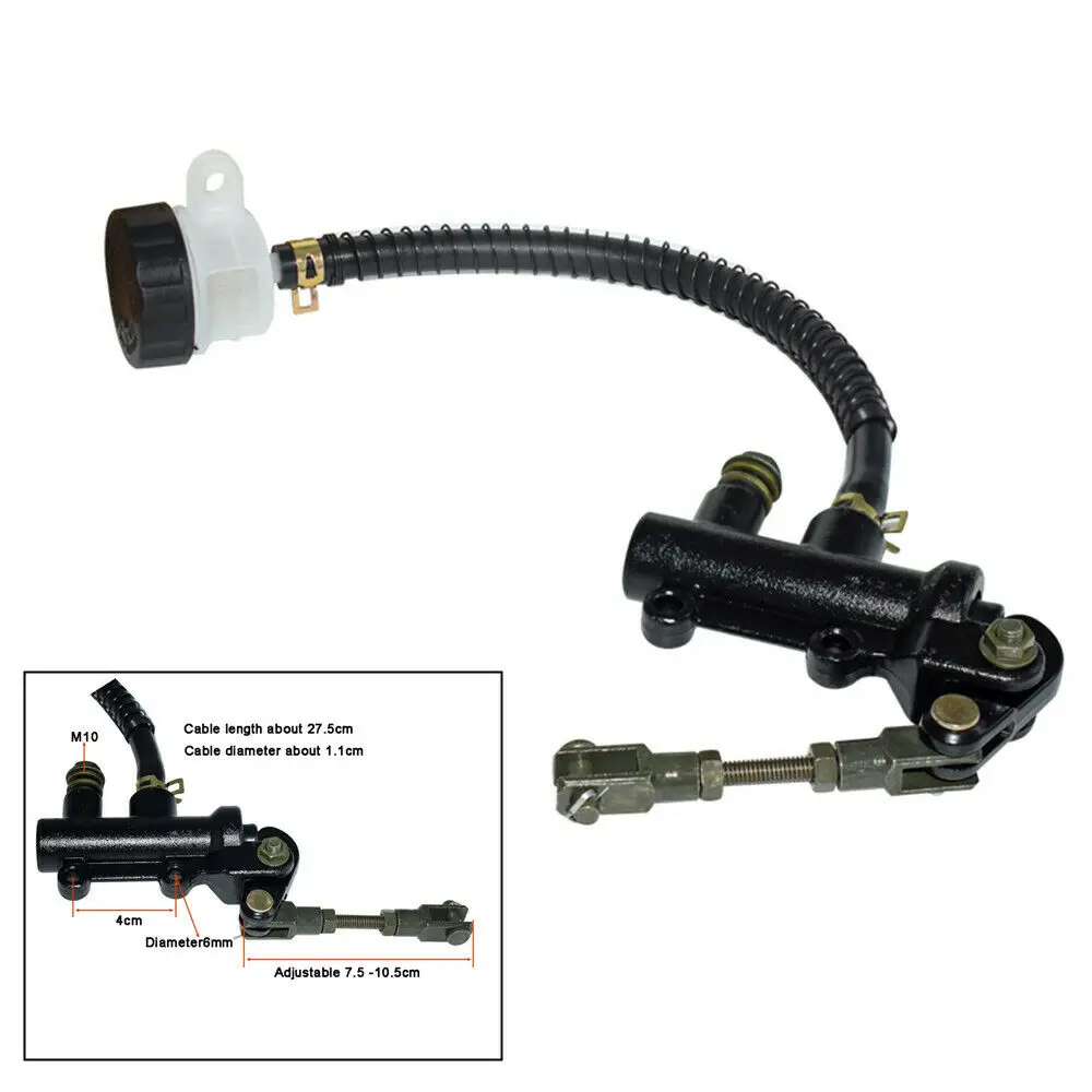 Motorcycle Rear Brake Master Cylinder Pump Motorbike ATV Dirt Bike Hydraulic Brake Pump Refit For ZX6 ZX7