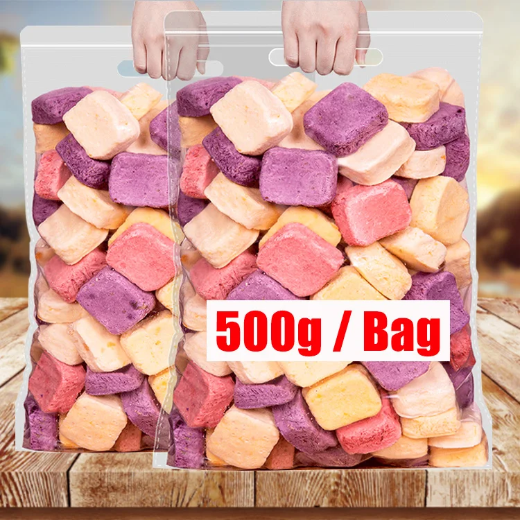 OEM wholesale 500g bag VF Milk-flavored low-temperature freeze-dried yogurt snacks