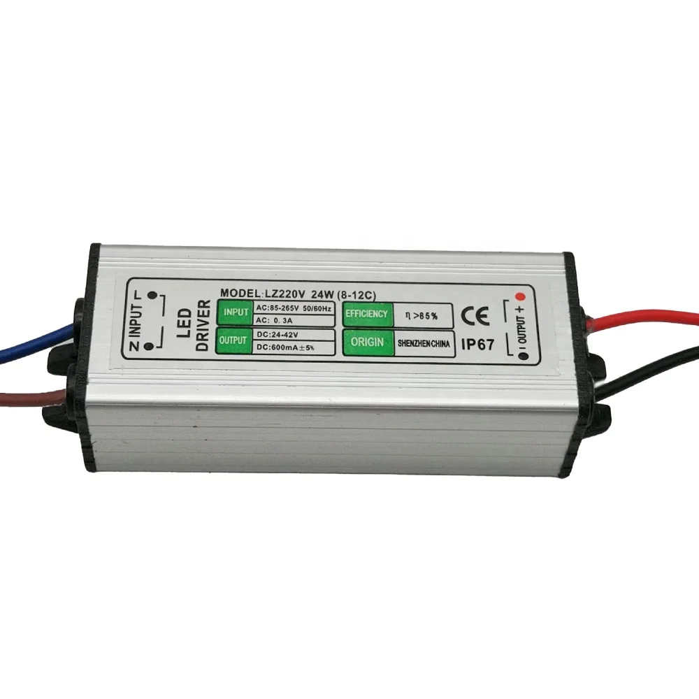 Waterproof led driver 220v constant current 600ma