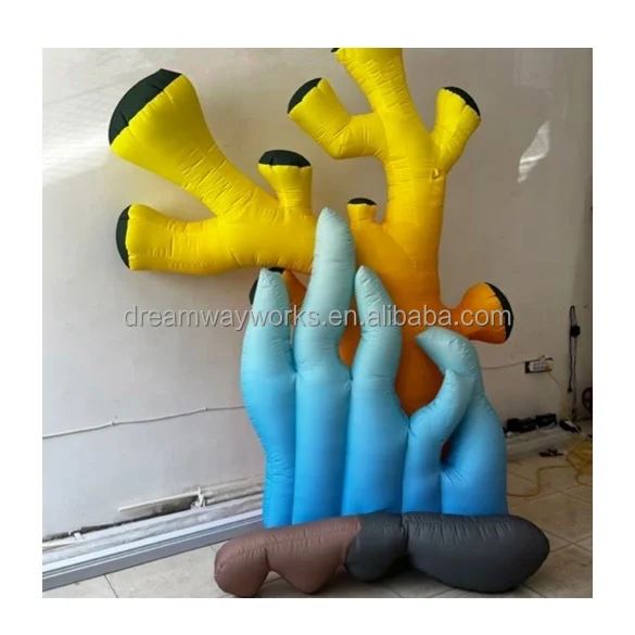 Custom design inflatable coral, inflatable seaweed balloon for decoration
