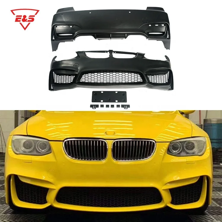 E92 M4 Style Body kit For BMW 3 Series E92 E93 Front Rear Bumper Side Skirts E92 M4 Bodykit