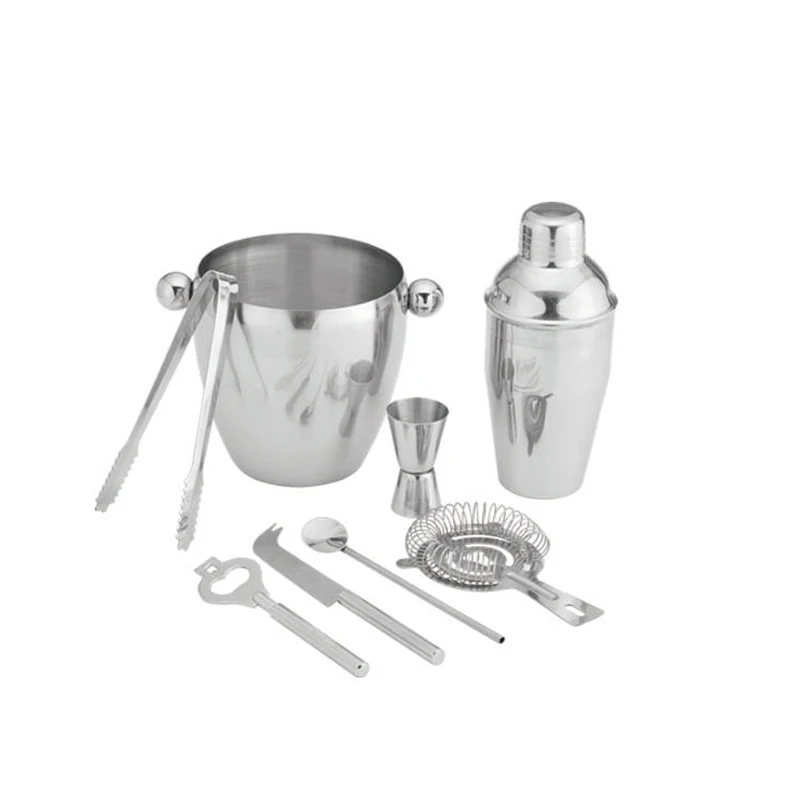 China Professional Barware Accessories 18 oz 3Piece Set Stainless Steel Custom Cocktail Shaker