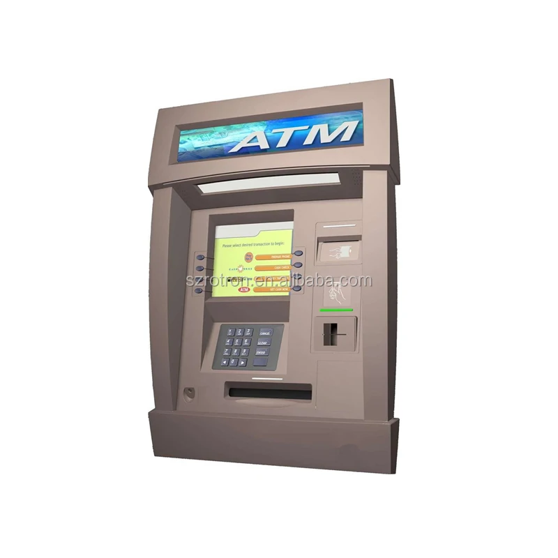 
ATM Teller Machine ATM Kiosk With Cash Deposit Bitcoin Currency Exchange 