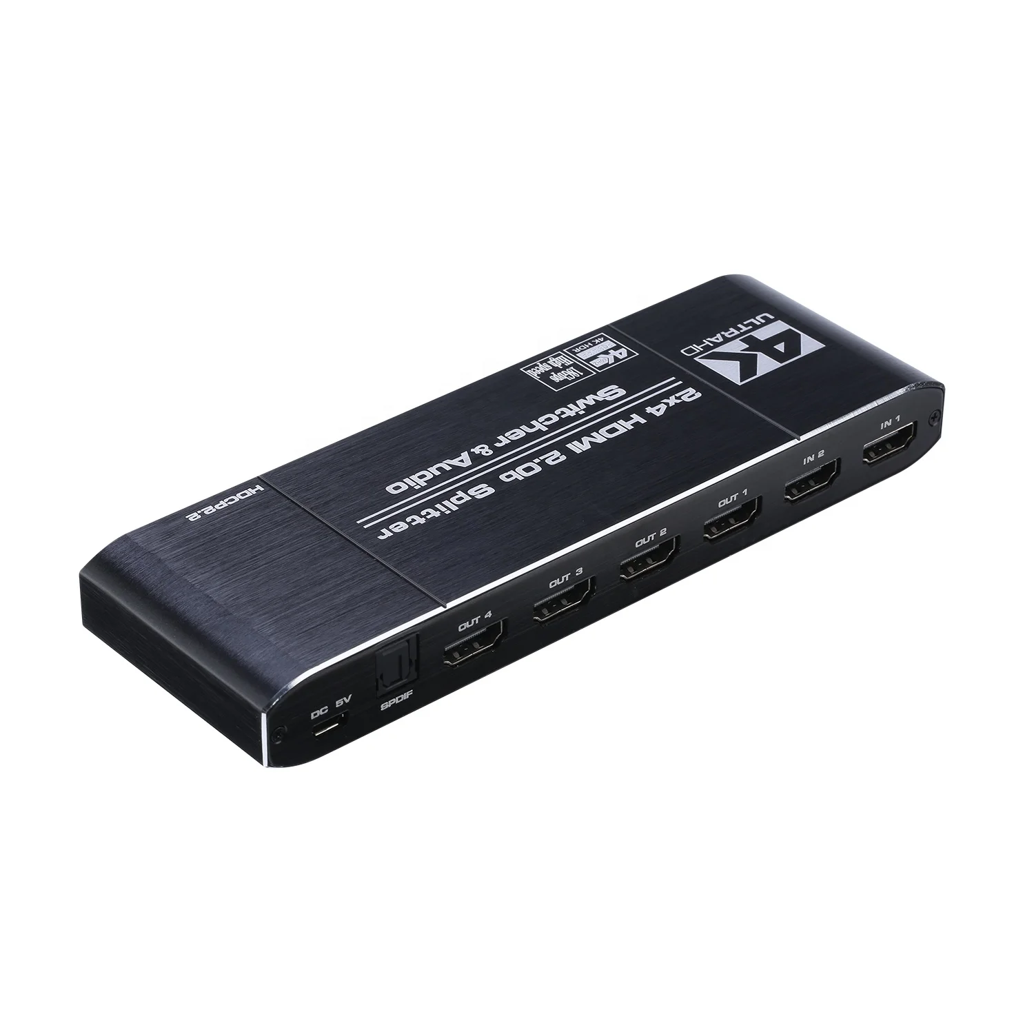 4K * 2K 2X4 HDMI переключатель сплиттер аудио скейлер конвертер Поддержка 4K 60HZ HDCP2.2