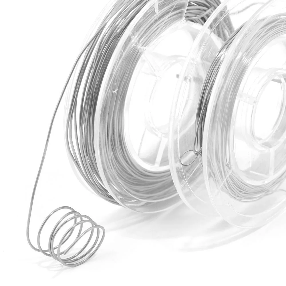 Factory Wholesale  Stainless Steel Solid Wire DIY Handmade Beaded Fine Wire Jewelry Accessories Vacuum Wire