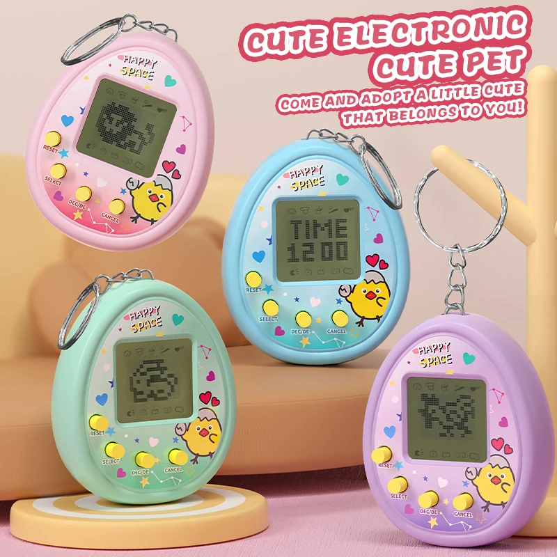 2024 168 In 1 Electronic Handheld Custom Virtual Pet Tamagotchi Couleur Keychain Electronic Toys Games